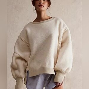 Free People Cozy Cream Sweater
